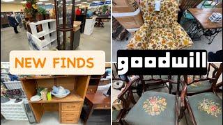 GOODWILL SHOP WITH ME 2024 | *NEW FINDS* FURNITURE HOME DECOR | ARMCHAIRS, SOFAS, TABLES, CABINETS