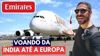 VOANDO COM A EMIRATES DA ÍNDIA À EUROPA! Do Aeroporto de Mumbai a Larnaca Limassol Chipre