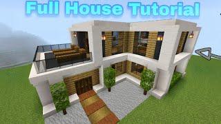 Minecraft Modern House  Full Tutorial | Minecraft House Tutorial