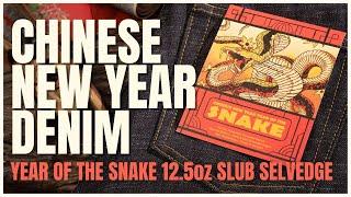 Chinese New Year - Year Of The Snake - 12.5oz Japanese Selvedge Slub Denim