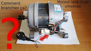 Comment brancher un moteur universel de lave linge 7 fils direct sur phase et neutre du secteur 230V