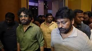 Mega Star Chiranjeevi & King Nagarjuna Grand Entry @ BLOCKBUSTER KUBERAA Success Meet | Dhanush