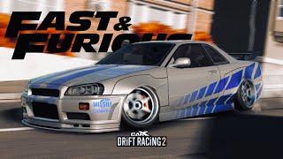 PAUL WALKER ( 2 Fast 2 Furious ) LIVERY • HORIZON GT4 ( GT-R R34 ) • CarX Drift Racing 2