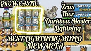 GROW CASTLE BEST  LIGHTNING BUILD  NEW META UPDATE SKILLTREE AND TREASURE #growcastle #trending