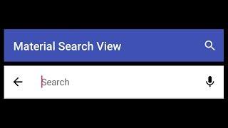 MaterialDesign SearchView Toolbar (Gmail like toolbar)