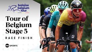 SPRINT FINALE!  | 2025 Tour of Belgium Men's Stage 5 Final KM's | TNT Sports Cycling