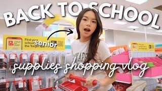 SCHOOL SUPPLIES SHOPPING VLOG! (senior year)️