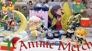 anime merch haul~ figurine, fanart, badges and more 