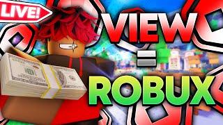 LIVE Donating 100+ ROBUX to EVERY VIEWER! | PLS DONATE 