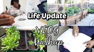 Life Update- Homeschool Clips- Garden Update| VLOG Mashup