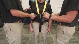 The HARNESS Extradition Transport tool with Soft Restraints & Hand Mitts