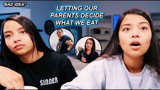 We Let Our Parents Decide What We Ate For 24 Hours!!! | MontoyaTwinz