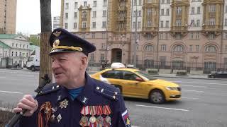 Автопробег в честь Великой Победы 9 мая 2021 в Москве.