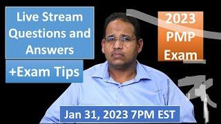 PMP 2023 Live Questions and Answers Jan 31, 2023 7PM EST