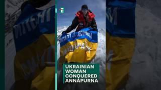 ️Ukrainian Irina Galay conquered the most dangerous mountain in the world #shorts