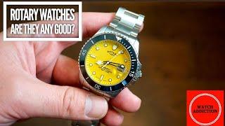 Rotary SeaMatic 300M Automatic Dive Watch Review   Yellow Dial Finally!