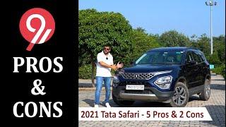 2021 Tata Safari Pros & Cons | 5 Things We Like   and 2 We Don't    | 91Wheels