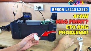 HOW TO FIX EPSON L3110 L3210 L3150 L3250 L5190 L5290 NOT PRINTING ERROR | INKfinite