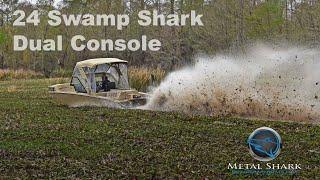 Metal Shark 24 Swamp Shark Dual Console