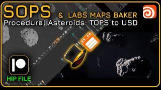 Houdini 20.5 | Procedural Asteroids - TOPS to USD
