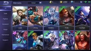 Mobile Legends Bang Bang: All Heroes (as of January 2018)