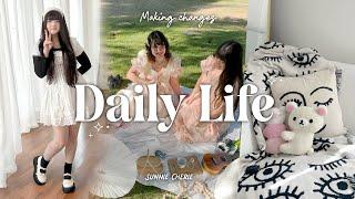 A Normal Person's Daily Life  | Living Room Makeover, Selling my clothes & Shopping!