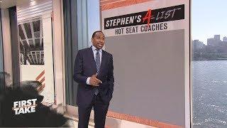 Stephen A. Smith's Top 5 NFL Coaches on the Hot Seat | First Take | ESPN