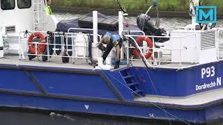 22-10-2019 Met sonarboot op zoek in het Markkanaal naar de vermiste Sacco Tange