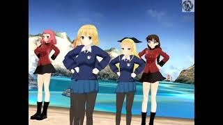 St. Gloriana dancing Aserejé - Girls und Panzer MMD