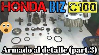 HOW TO assemble Honda BIZ C100 ENGINE in detail (pte.3) cylinder piston, head, ignition distribution