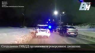 Во Владимире произошло лобовое столкновение Рено Логан и ВАЗа