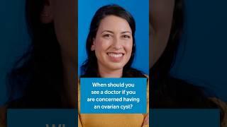 When should you see a doctor if you are concerned about having an #OvarianCyst? | Boston Children’s