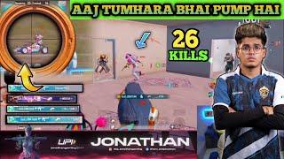 26 KILLS  | JONATHAN NEW BEST AGRESSIVE GAMEPLAY | JONATHAN GAMING #jonathangaming #bgmi