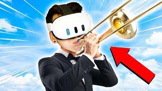 TROMBONE CHAMP in VR is HILARIOUS! (Trombone Champ: Unflattened)