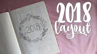 2018 BULLET JOURNAL LAYOUT! | MY FIRST BULLET JOURNAL! | Rachel Catherine