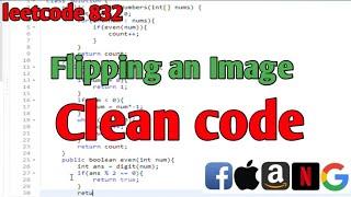 GOOGLE - FLIPPING AN IMAGE | leetcode 832 | #leetcode 832 | Google , Amazon , Microsoft | CoderNight