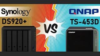 Synology DS920+ vs QNAP TS-453D NAS Comparison