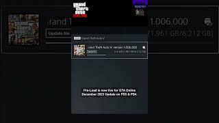 You can preload December 2023 GTA Online Update on PS5 & PS4!