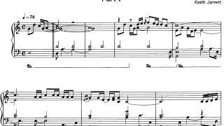 K. Jarrett, Köln Concert - Part I (score)