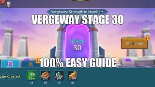 Lords mobile Vergeway Stage 30|Vergeway Strength In Numbers Stage 30 Easiest Guide