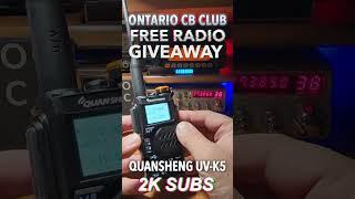 2K SUBS - FREE RADIO GIVEAWAY #emergencyradio #prepper  #qso #radiocommunication #vhf #hamradio