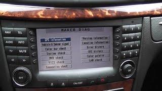 How to enter Service Menu on Japan Comand Aps Mercedes W211 / COMAND Jpanan W211 Engineering menu
