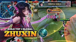 ZHUXIN Buff!! Best Midlaner With Item sky piercer - Build Top 1 Global ZHUXIN ~ MLBB