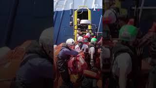 Rescue Vessel Saves Nearly 600 Migrants From Overcrowded Boat Off Italy Coast