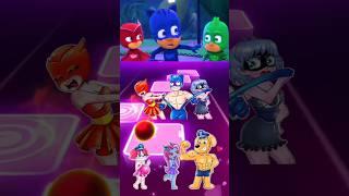 PJ Masks XOwlette Vs Gekko vs Catboy Coffin Dance #tileshop #pjmasks #gekko#owlette#catboy#shorts