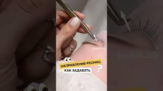 Как задавать направление? Обучение наращиванию ресниц в школе SunLook