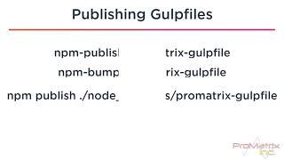 Publishing Gulpfiles