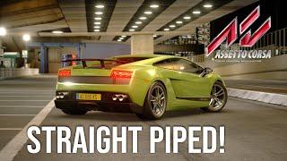 Assetto Corsa Lamborghini Gallarado Straight Piped *PURE SOUND* Preview