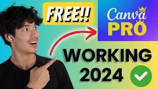 GET Canva Pro FOR FREE in 2024? 