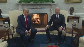 WATCH: Donald Trump visits Joe Biden in White House visit after 2024 presidential election win